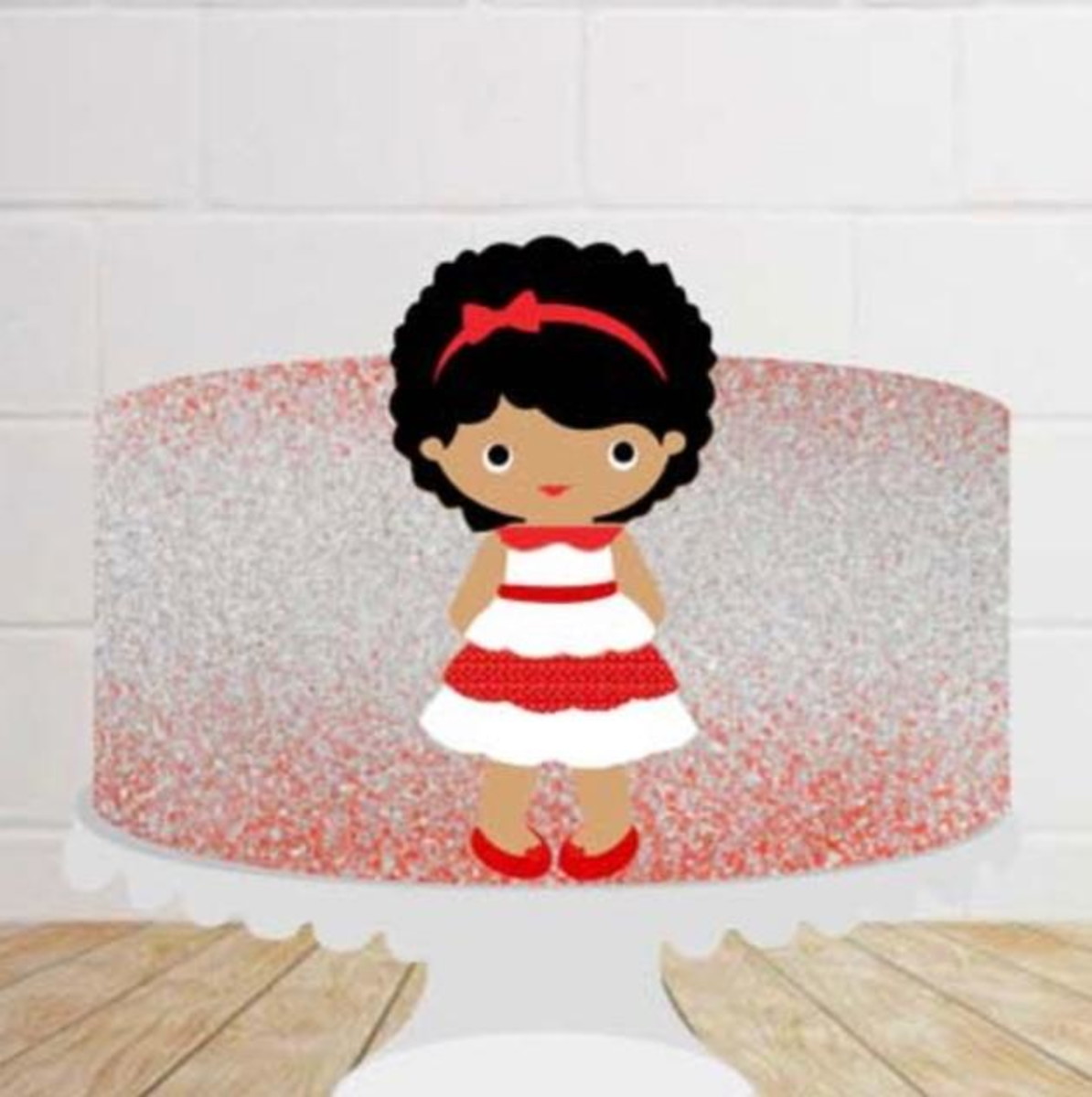 Arquivo de Corte Topo de Bolo Menina
