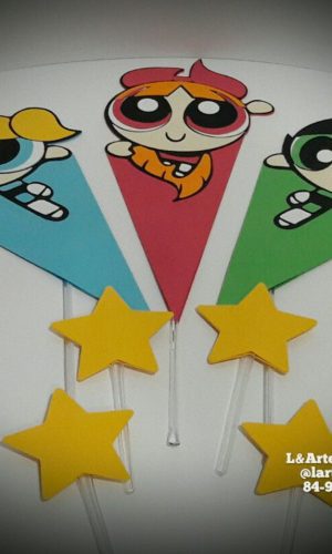 Arquivo de Corte Topo de Bolo Meninas Super Poderosas