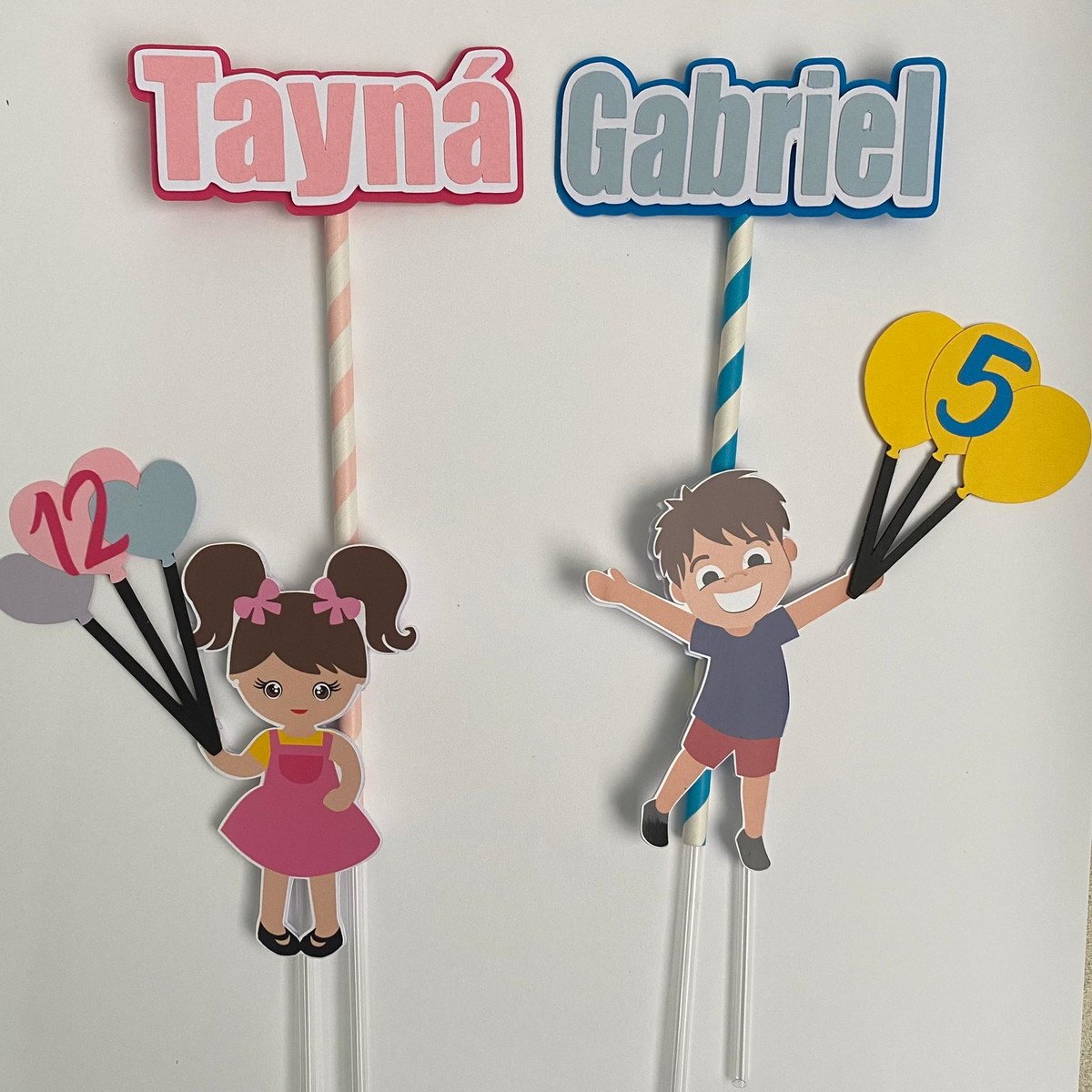 Arquivo de Corte Topo de Bolo Menino e Menina