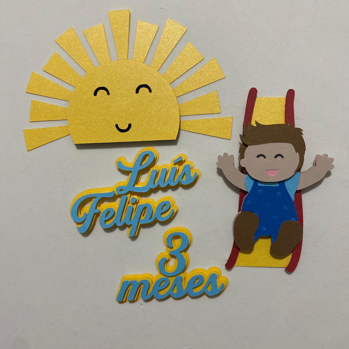Arquivo de Corte Topo de Bolo Menino Escorregador - Imagem 2