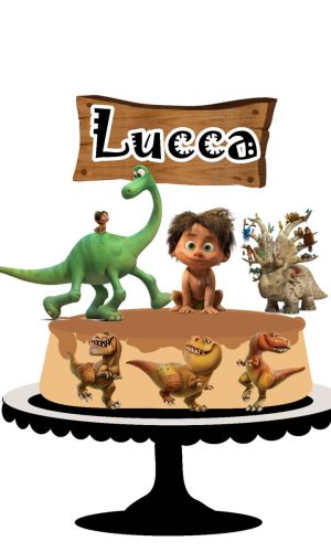 Arquivo de corte Topo de Bolo Meu Amigo Dinossauro