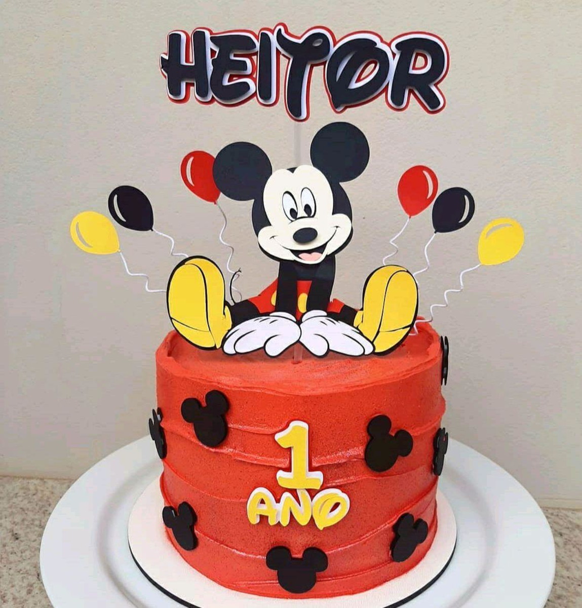Arquivo de corte topo de bolo Mickey camadas