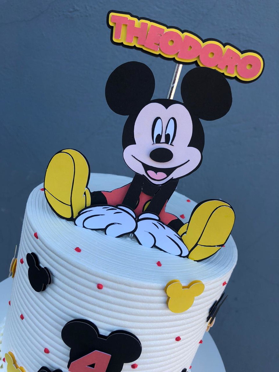 ARQUIVO DE CORTE Topo de Bolo - Mickey Camadas