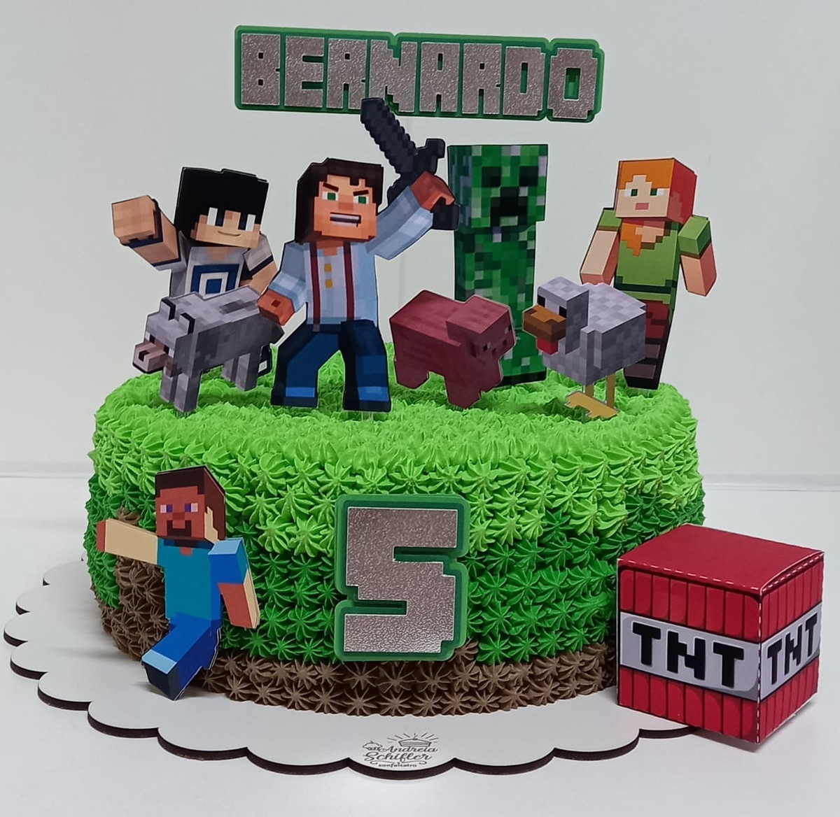 Arquivo de Corte - Topo de Bolo Minecraft