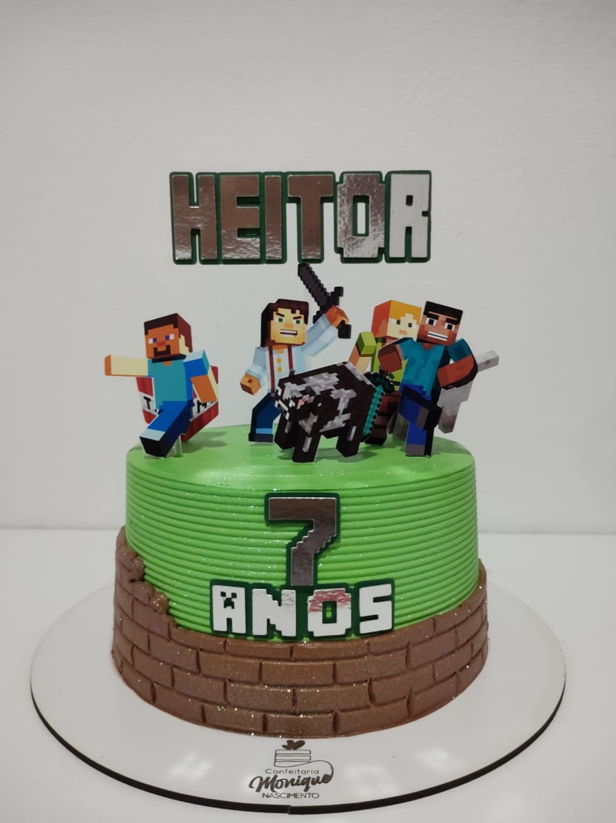 Arquivo de corte topo de bolo - Minecraft