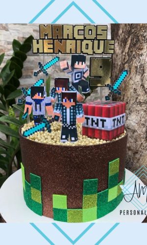 Arquivo de corte - Topo de Bolo Minecraft