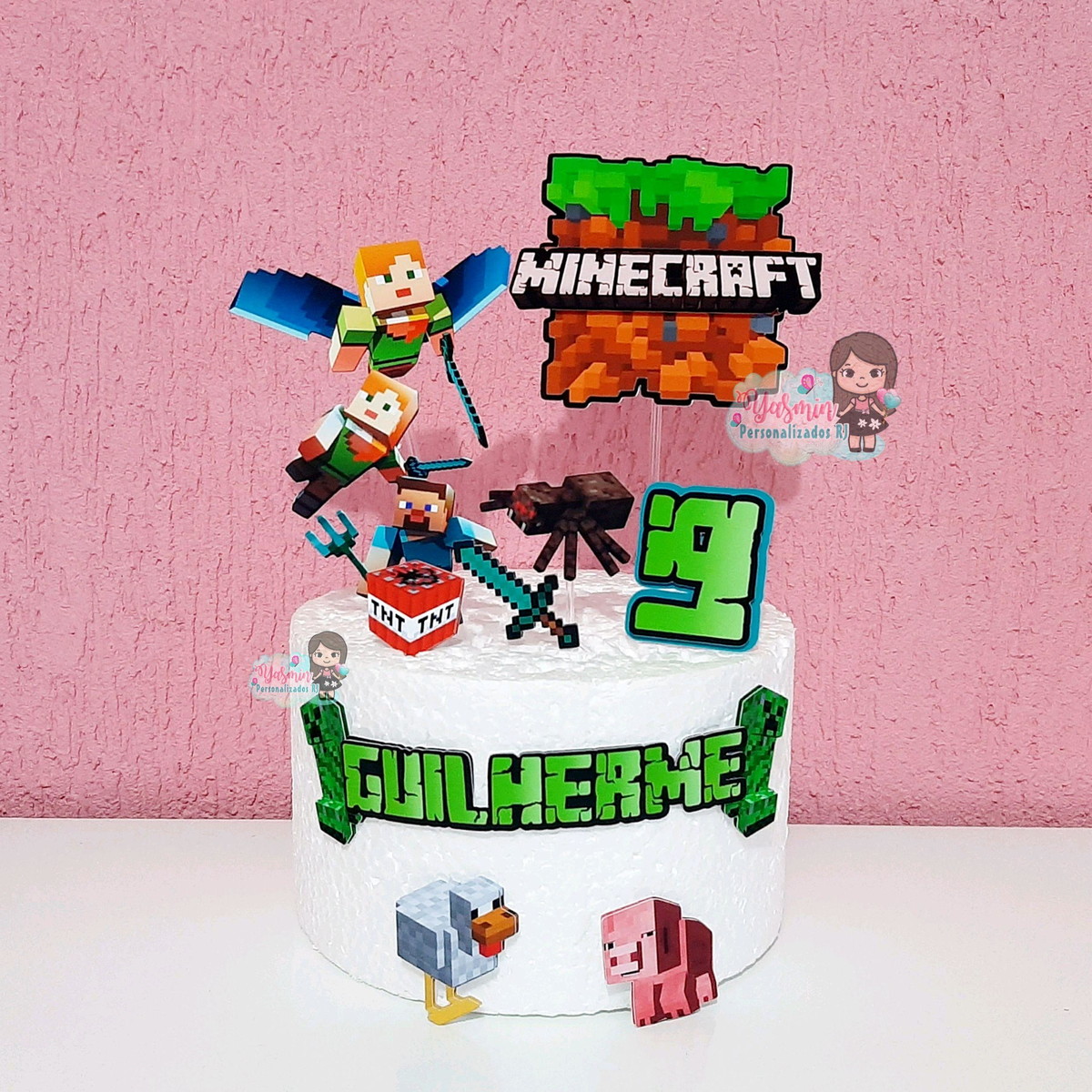 Arquivo de Corte Topo de Bolo Minecraft