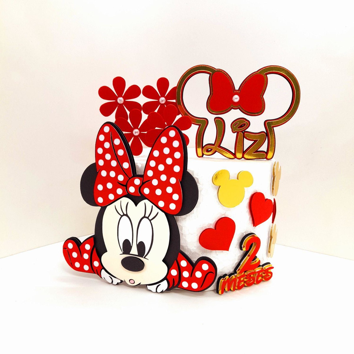 Arquivo de Corte Topo de Bolo Minnie Baby 100% Camada Studio