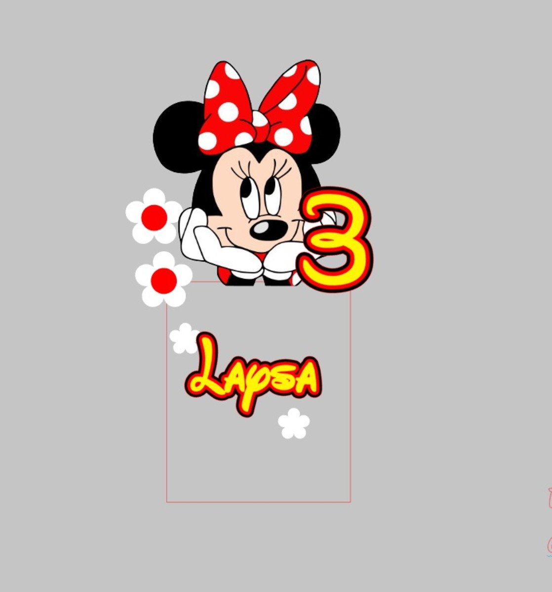Arquivo De Corte Topo De Bolo Minnie