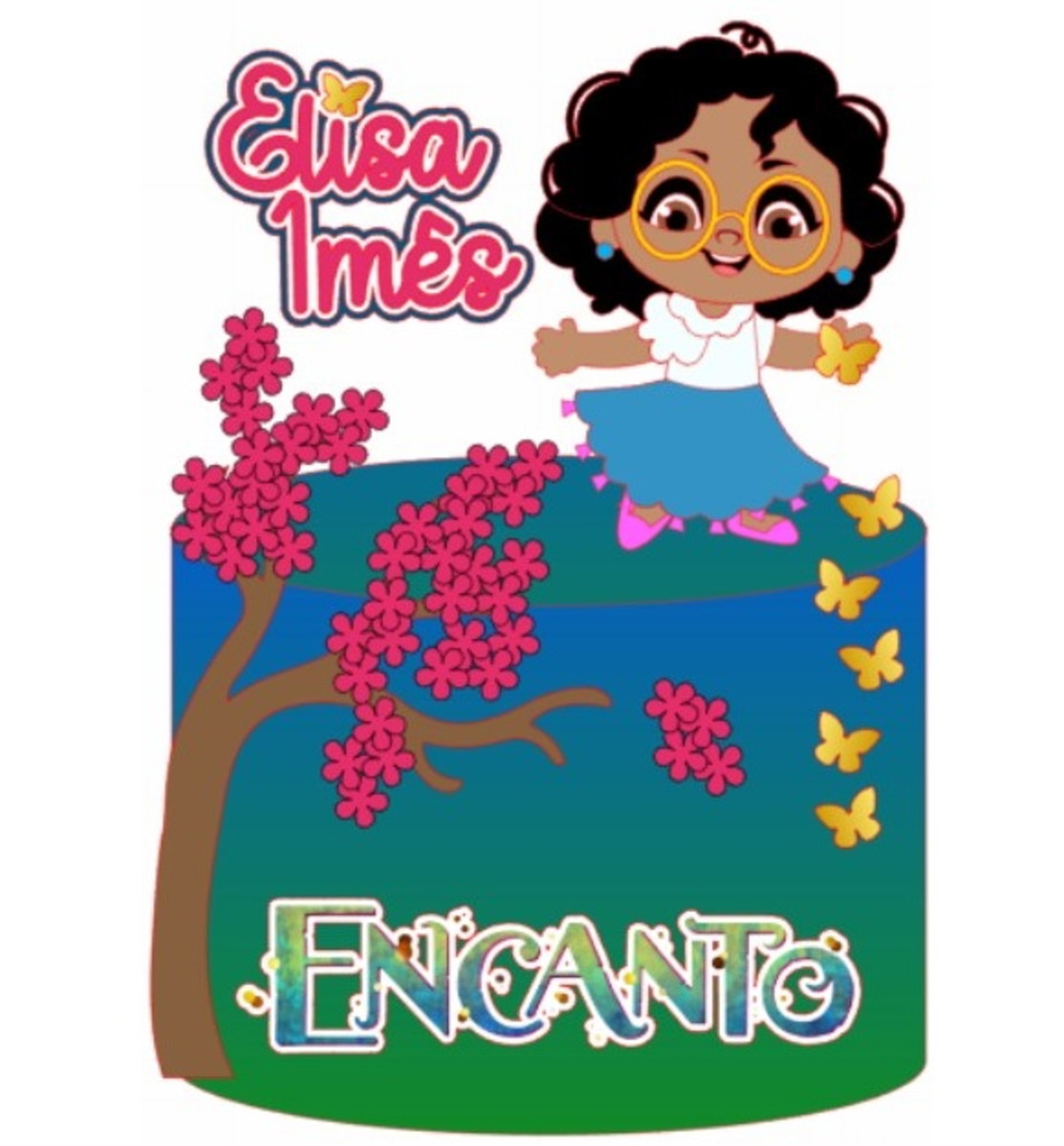 Arquivo de Corte Topo de Bolo Mirabel Cute Encanto