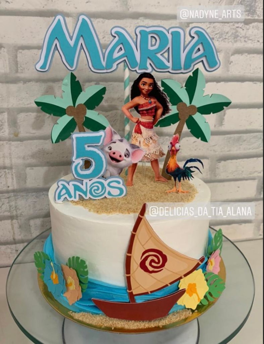 Arquivo de corte Topo de Bolo Moana 2