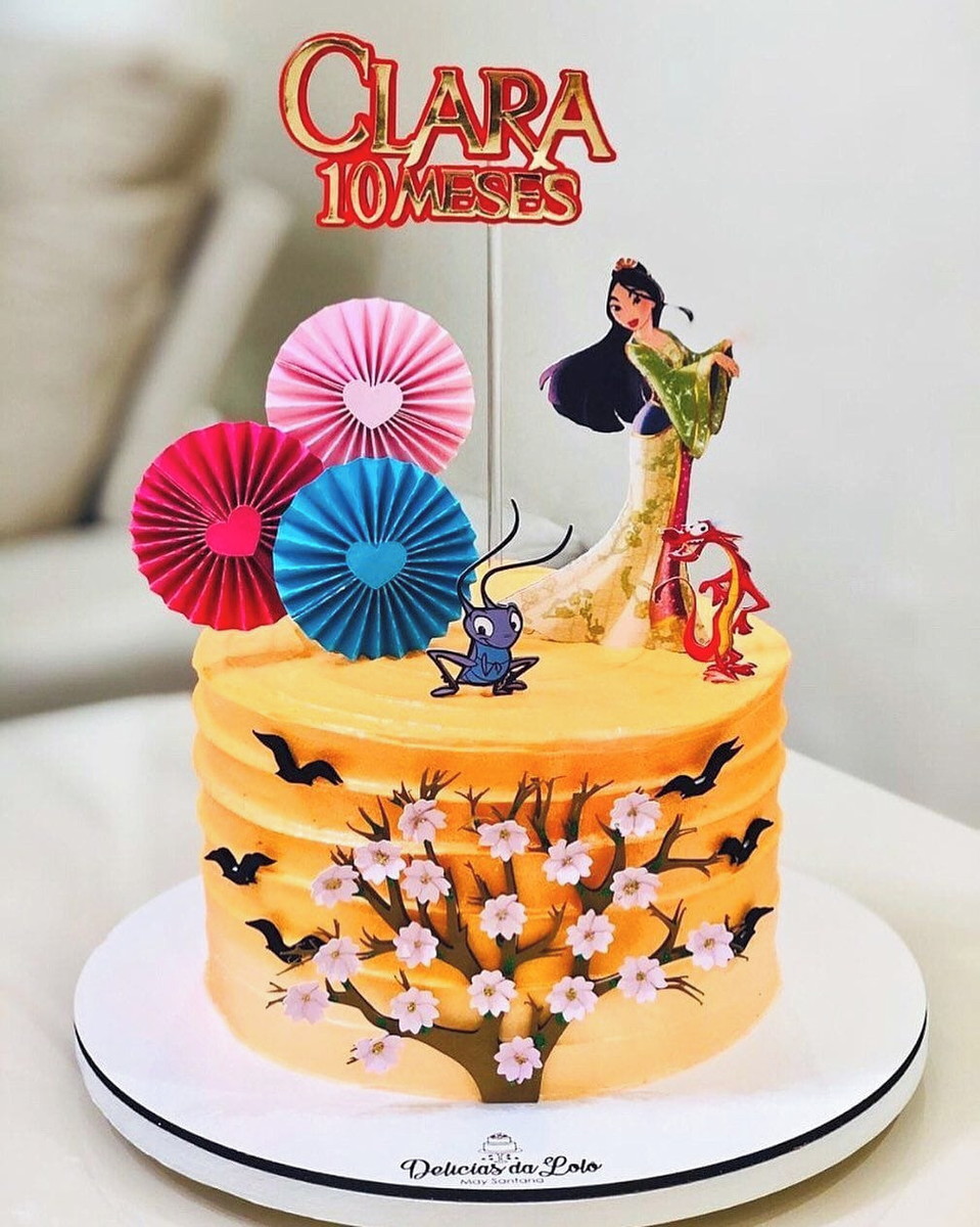 Arquivo de corte topo de bolo Mulan