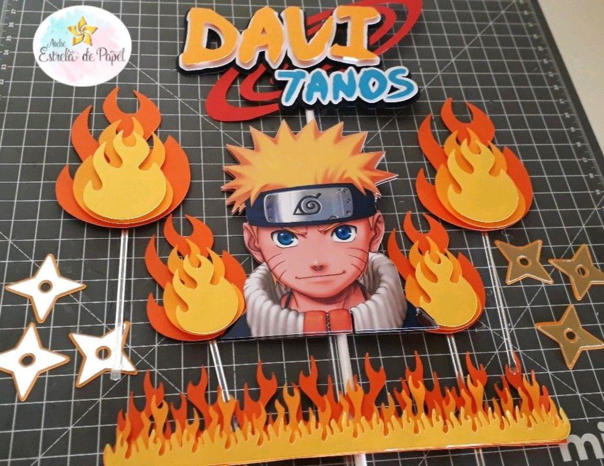 Arquivo de corte topo de bolo Naruto - Imagem 3