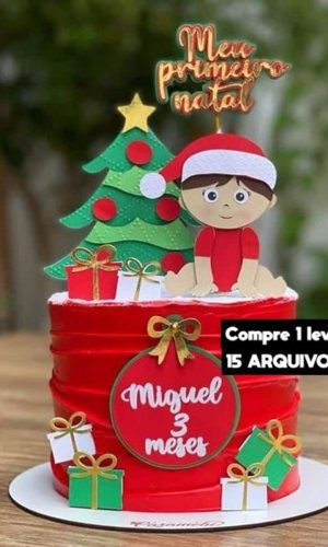 Arquivo de Corte -topo de Bolo Natal Baby Studio
