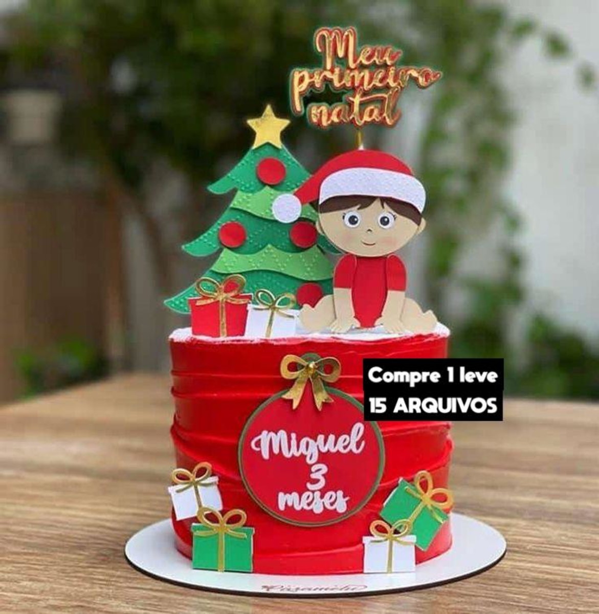Arquivo de Corte -topo de Bolo Natal Baby Studio