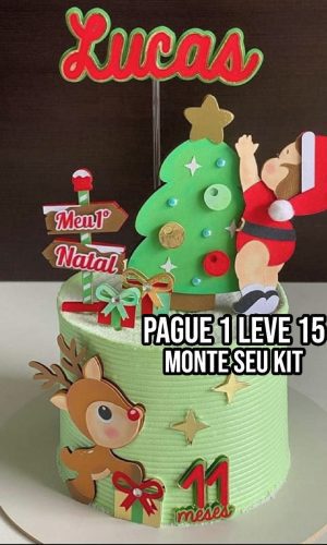 Arquivo de Corte Topo de Bolo Natal Bebe Studio+14