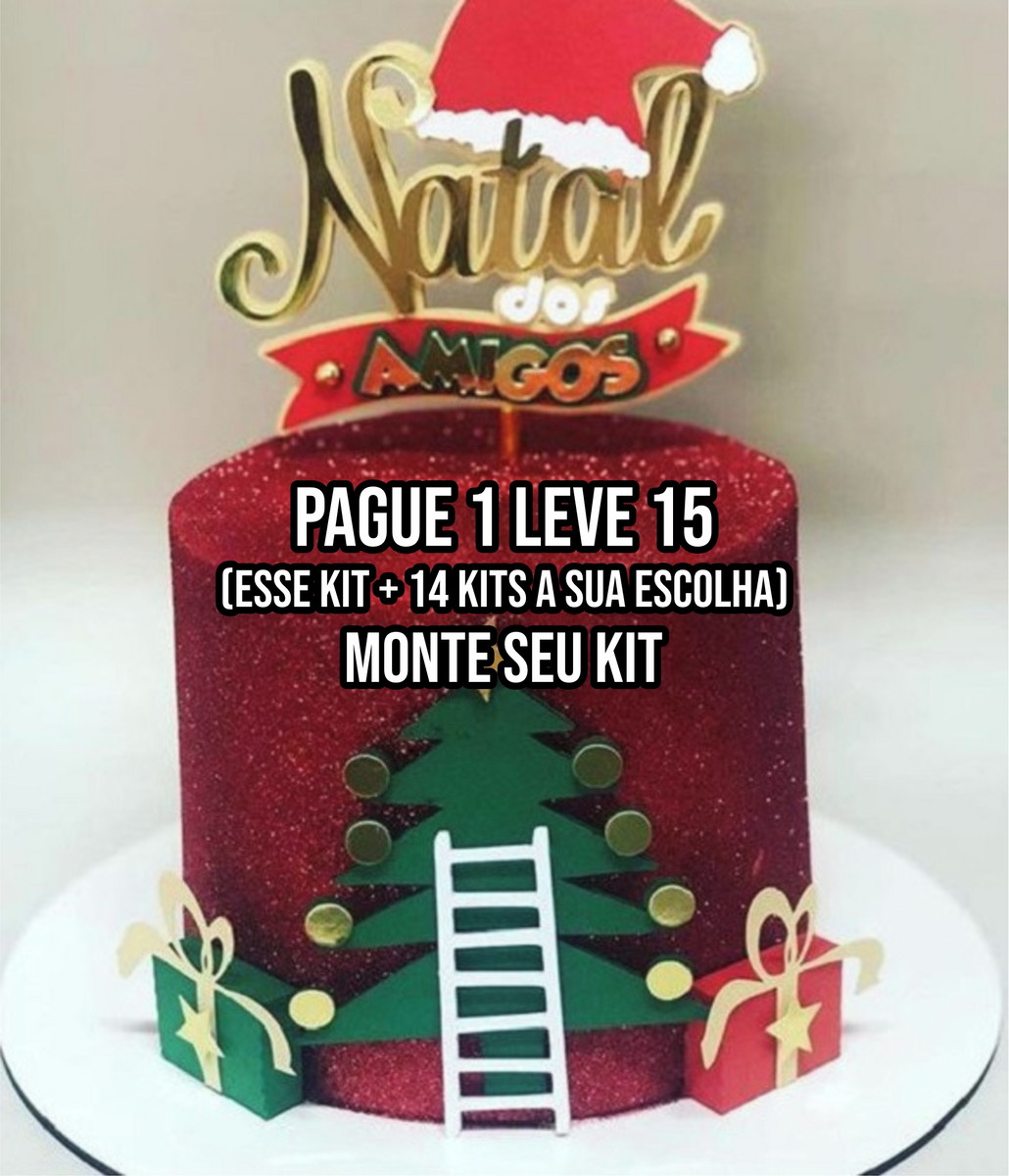 Arquivo de Corte Topo de Bolo Natal dos Amigos +14