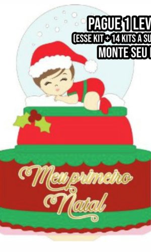 Arquivo de Corte Topo de Bolo Natal Menina 2