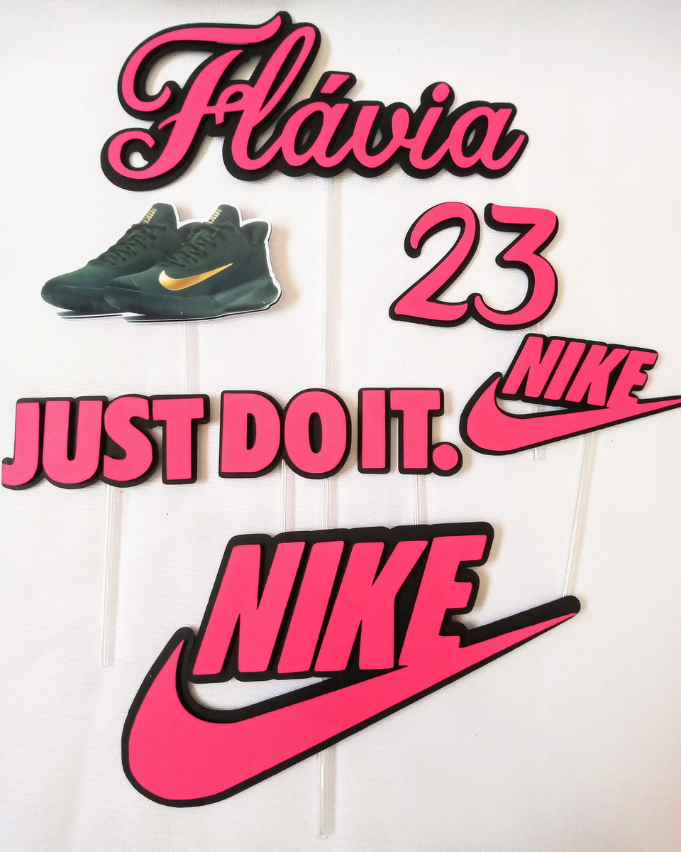 ARQUIVO DE CORTE TOPO DE BOLO NIKE FEMININO