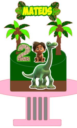 Arquivo de Corte- Topo de Bolo O Bom Dinossauro-STUDIO
