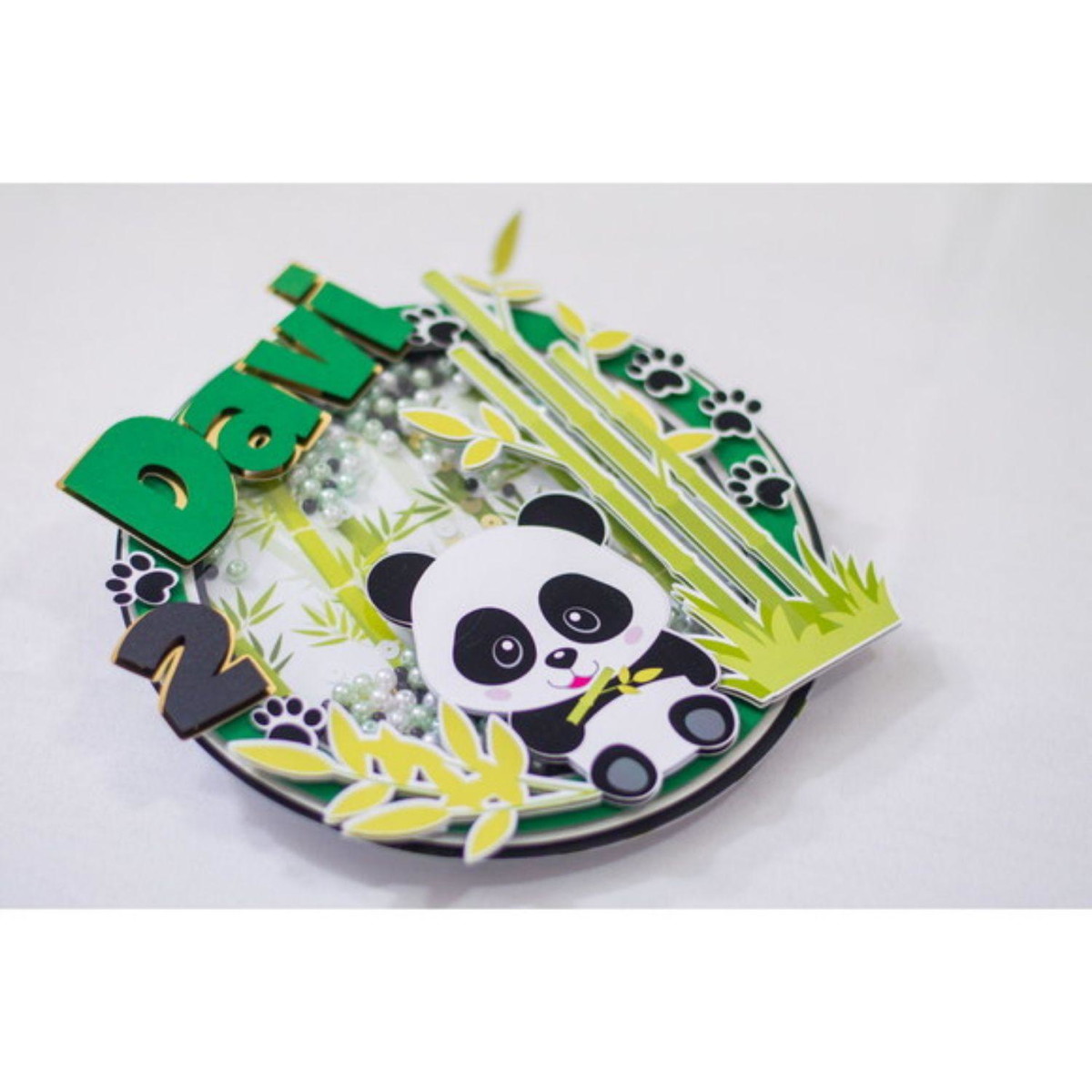 Arquivo de Corte Topo de Bolo Panda Studio