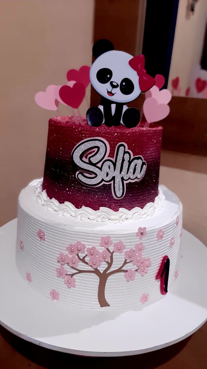 arquivo de corte topo de bolo panda
