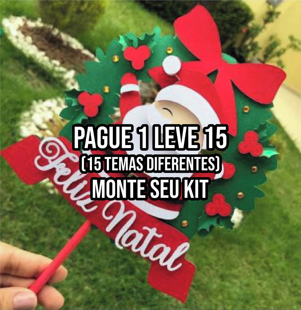 Arquivo de corte Topo de bolo Papai Noel em Camadas STUDIO - Imagem 2