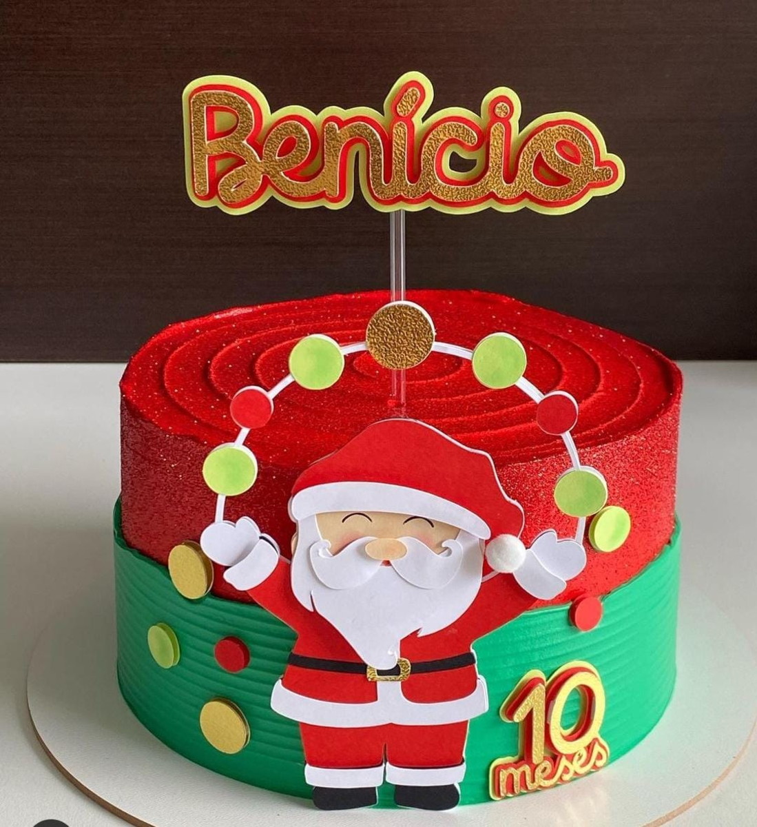 Arquivo de corte topo de bolo papai noel malabarista