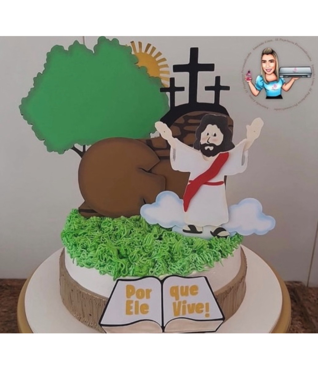 Arquivo de Corte Topo de Bolo - Pascoa (16) - Imagem 2