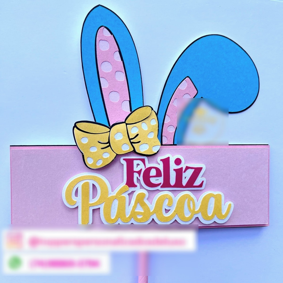 Arquivo de Corte Topo de Bolo Páscoa - 5 - Feliz Páscoa