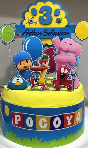 Arquivo de corte topo de bolo Pocoyo