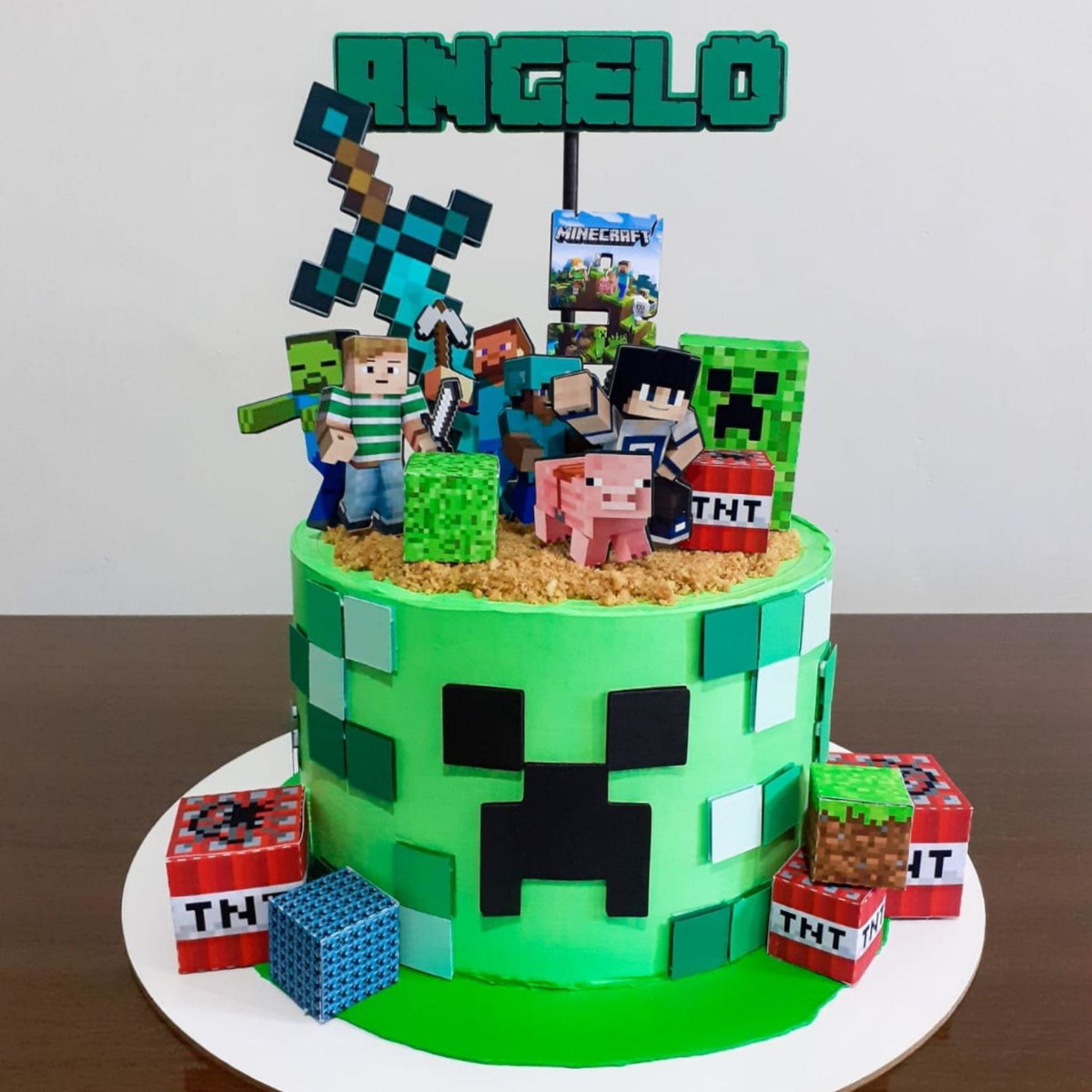 Arquivo de Corte Topo de Bolo Minecraft