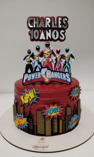 Arquivo de corte - Topo de Bolo Power Rangers