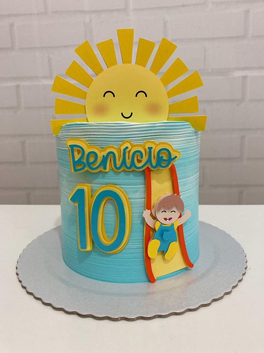 Arquivo de corte topo de bolo Raio de sol
