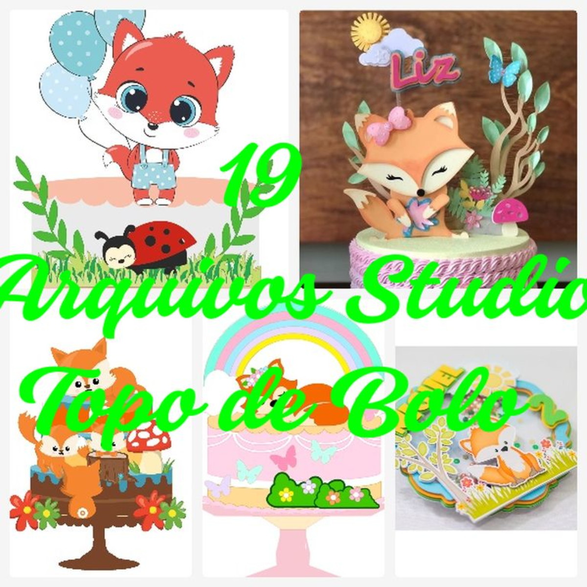 ARQUIVO DE CORTE TOPO DE BOLO - RAPOSINHA - Imagem 3