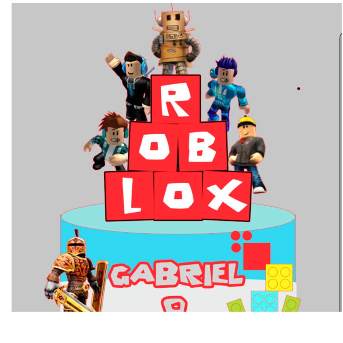 Arquivo de Corte Topo de Bolo Roblox 1 + BRINDE