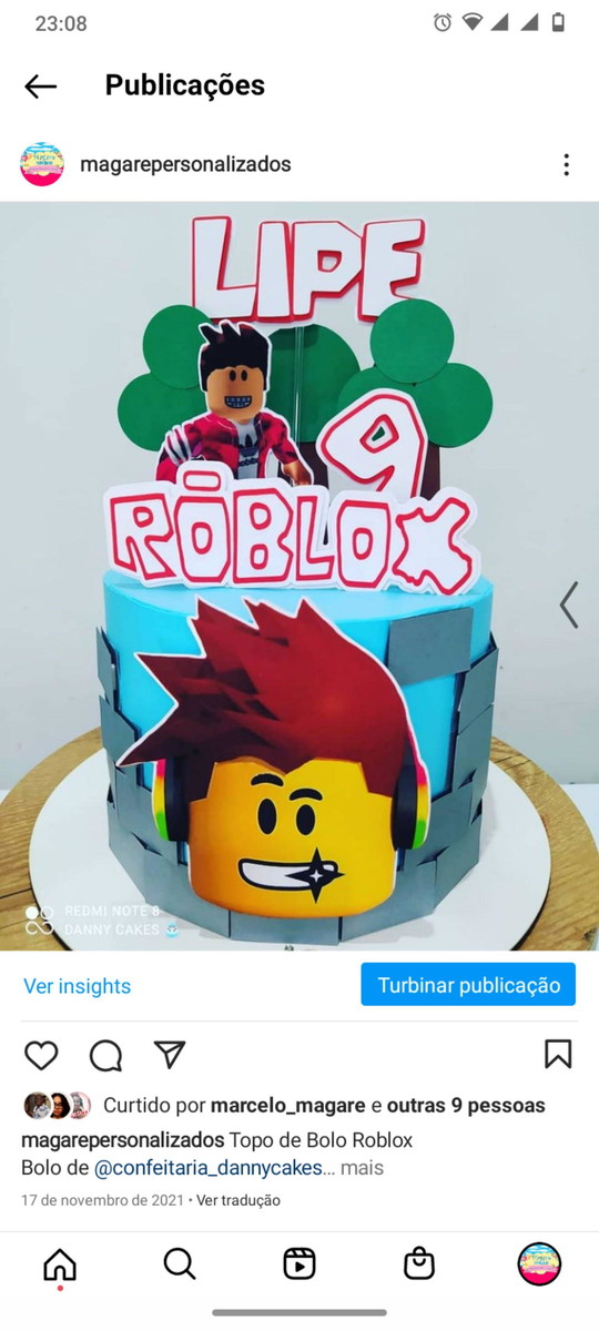 Arquivo de Corte Topo de Bolo Roblox