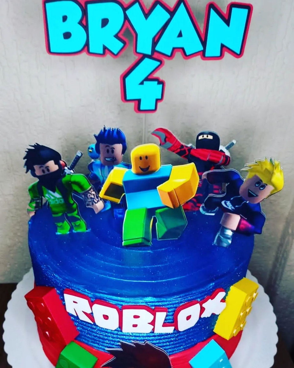 Arquivo de Corte Topo de Bolo Roblox - Imagem 3