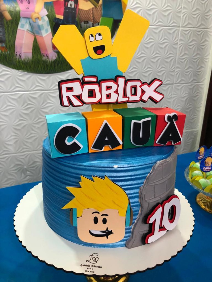 Arquivo de Corte Topo de Bolo Roblox Camadas - Imagem 2