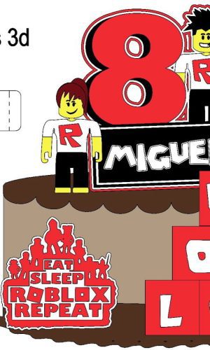 Arquivo de Corte Topo de Bolo Roblox Cubo