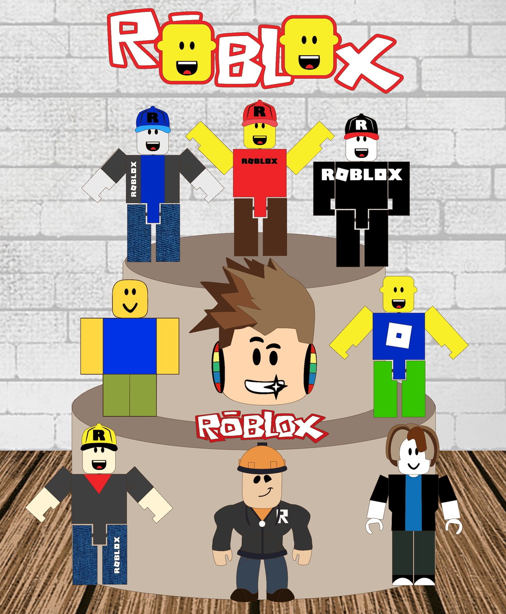 Arquivo de Corte Topo de Bolo Roblox em Camadas #1901#