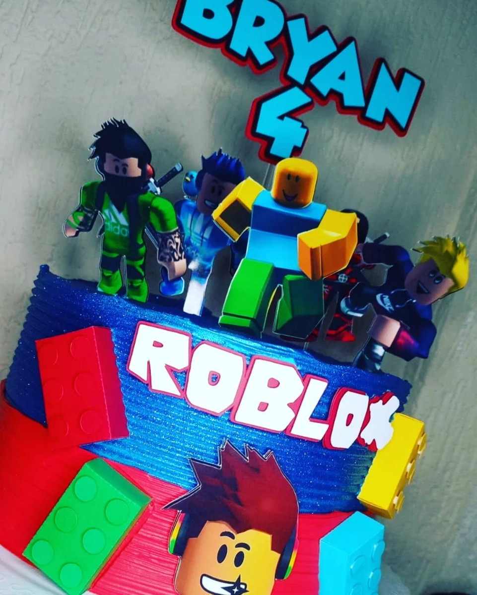Arquivo de Corte Topo de Bolo Roblox - Imagem 2