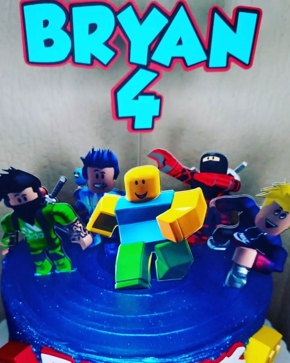 Arquivo de Corte Topo de Bolo Roblox - Imagem 4