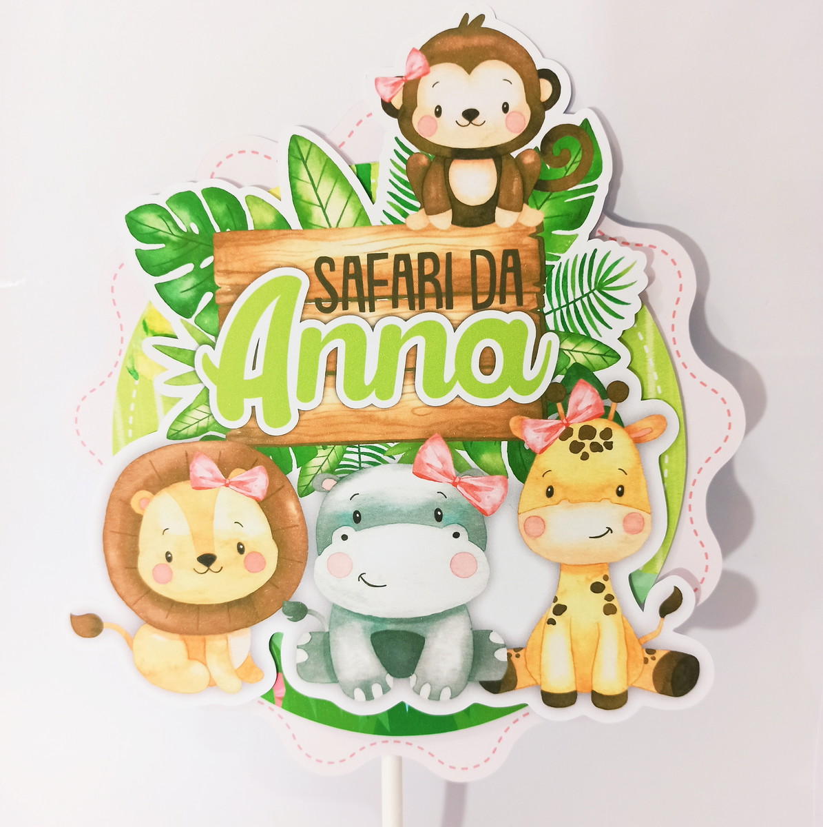 Arquivo de Corte Topo de Bolo Safari Cute