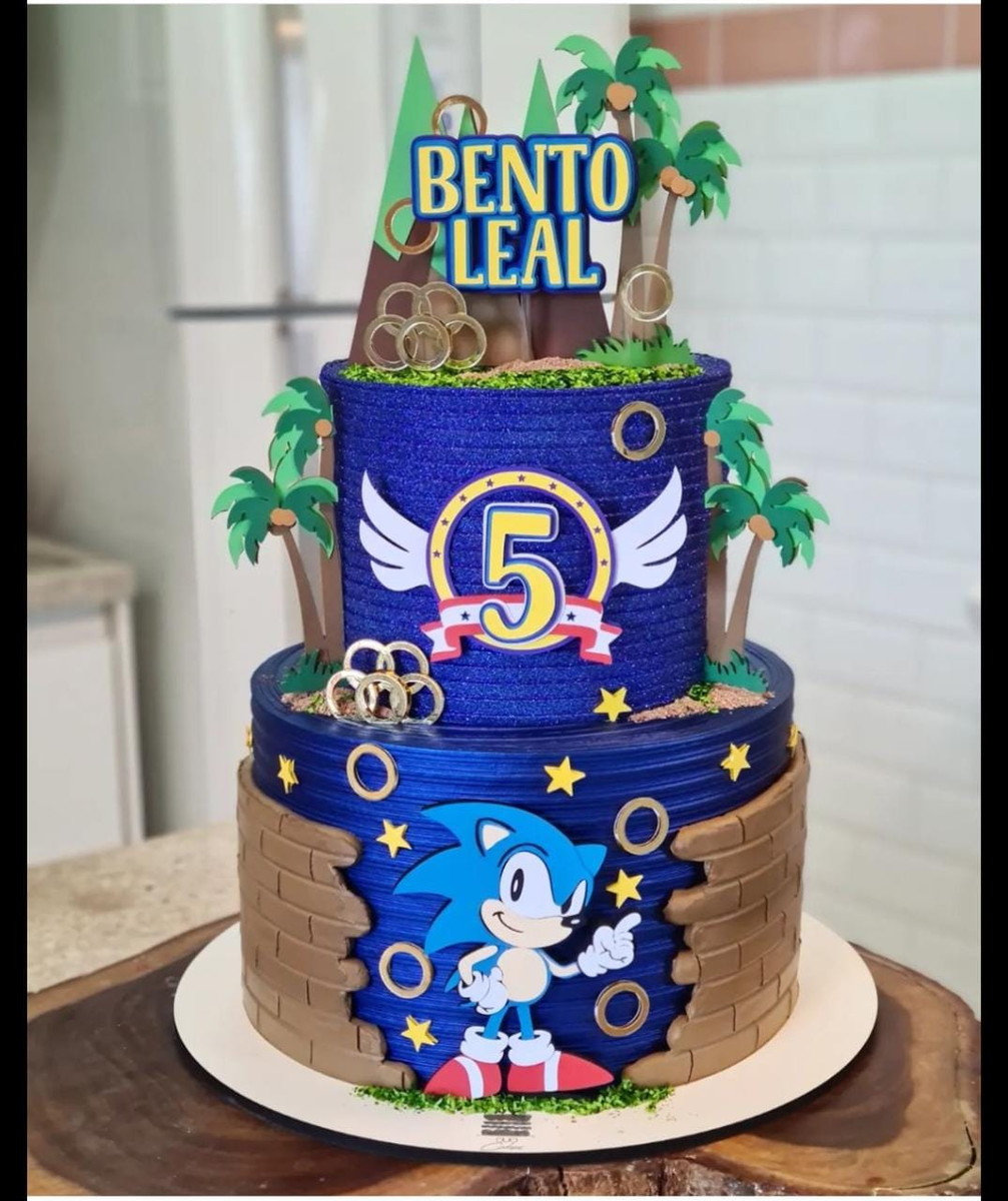 Arquivo de Corte Topo de Bolo Sonic
