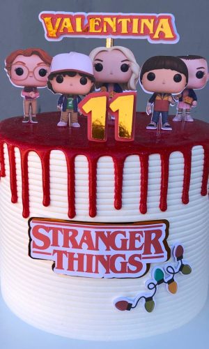ARQUIVO DE CORTE Topo de Bolo - Stranger Things Cute