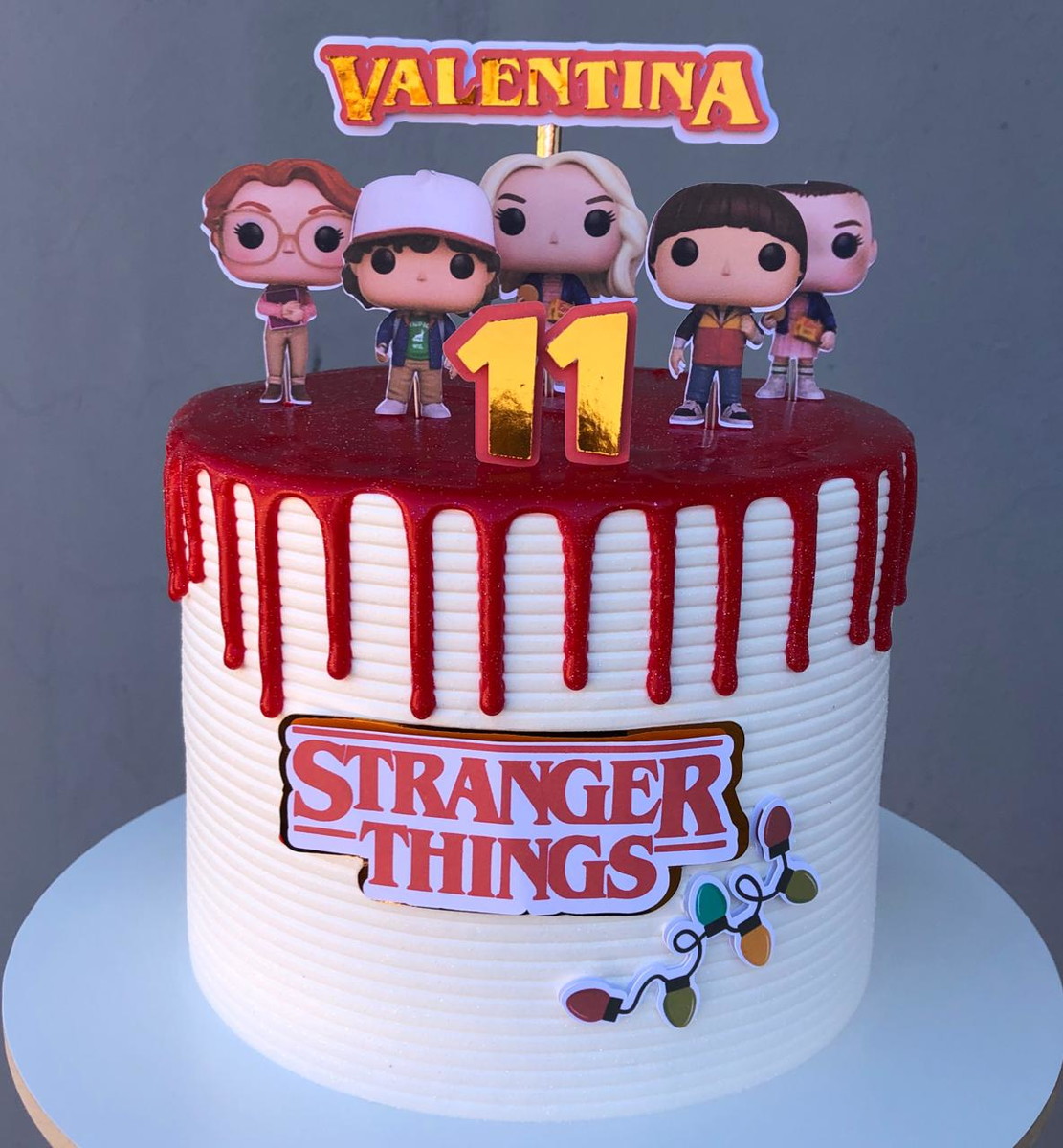 ARQUIVO DE CORTE Topo de Bolo - Stranger Things Cute