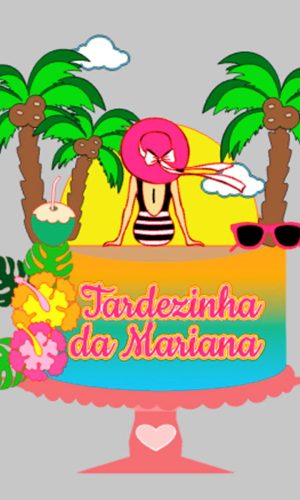 Arquivo de Corte Topo de Bolo Tardezinha em Camadas