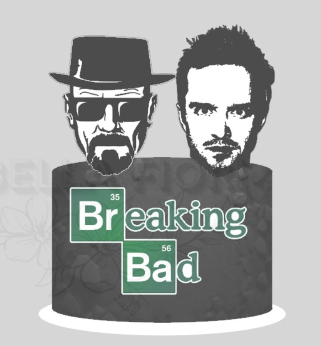 Arquivo de Corte Topo de Bolo The Breaking Bad - Bf