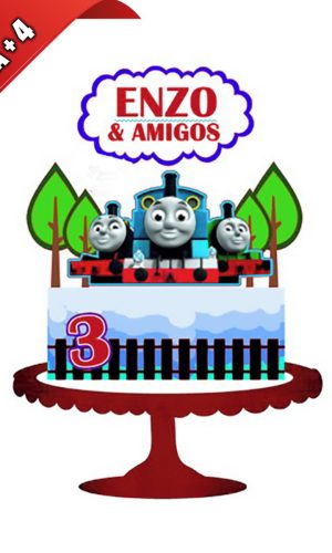 Arquivo de Corte Topo de Bolo Thomas e Seus Amigos